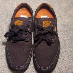 Black Brown Vans Chima Skateboarding Shoes Casual Size 8 Sneaker